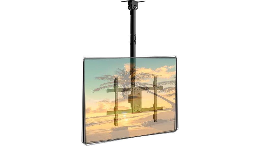 adjustable ceiling tv mount