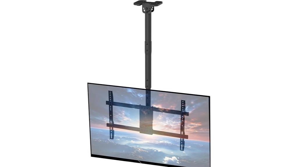 adjustable ceiling tv mount