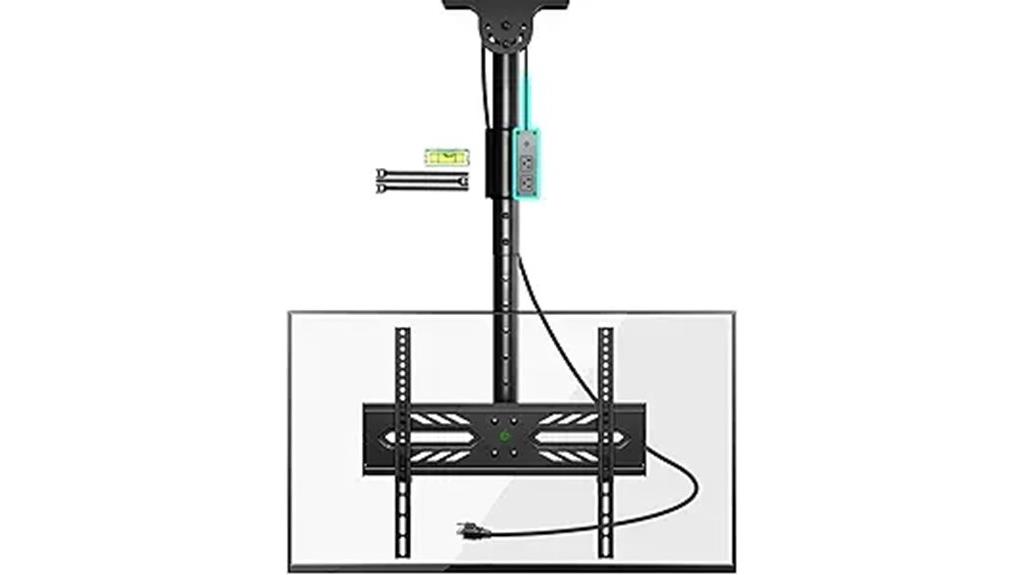 adjustable ceiling tv mount