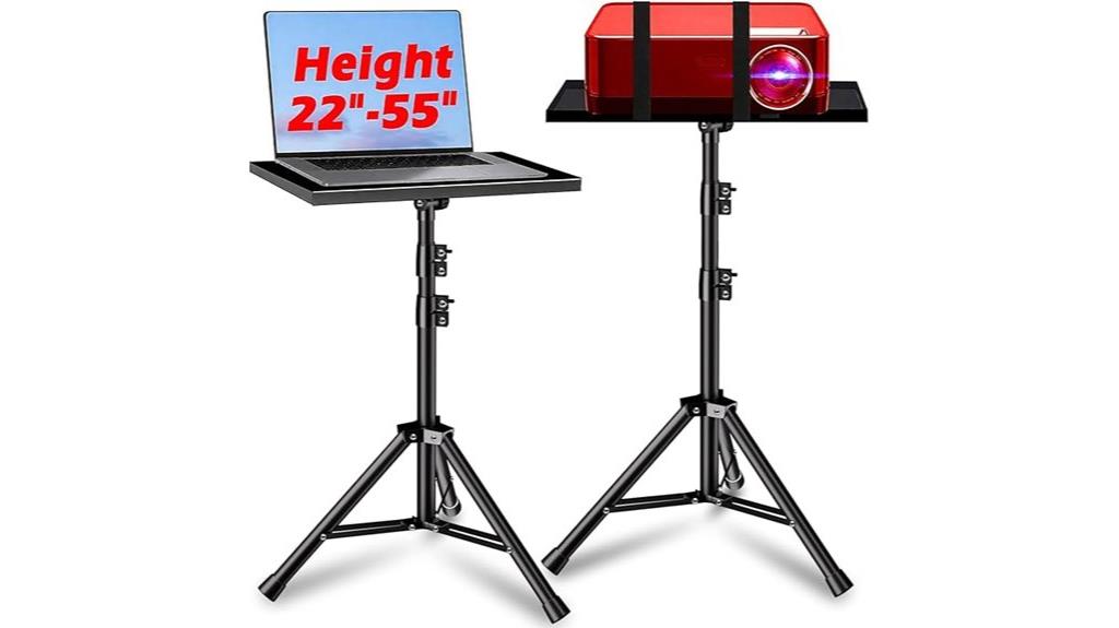 adjustable height projector stand