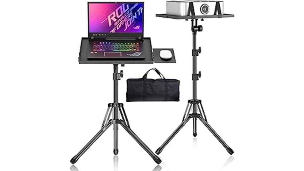 adjustable height projector stand