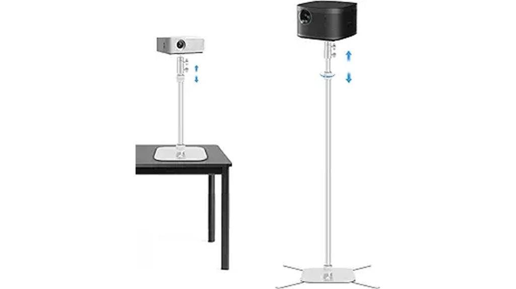 adjustable height projector stand
