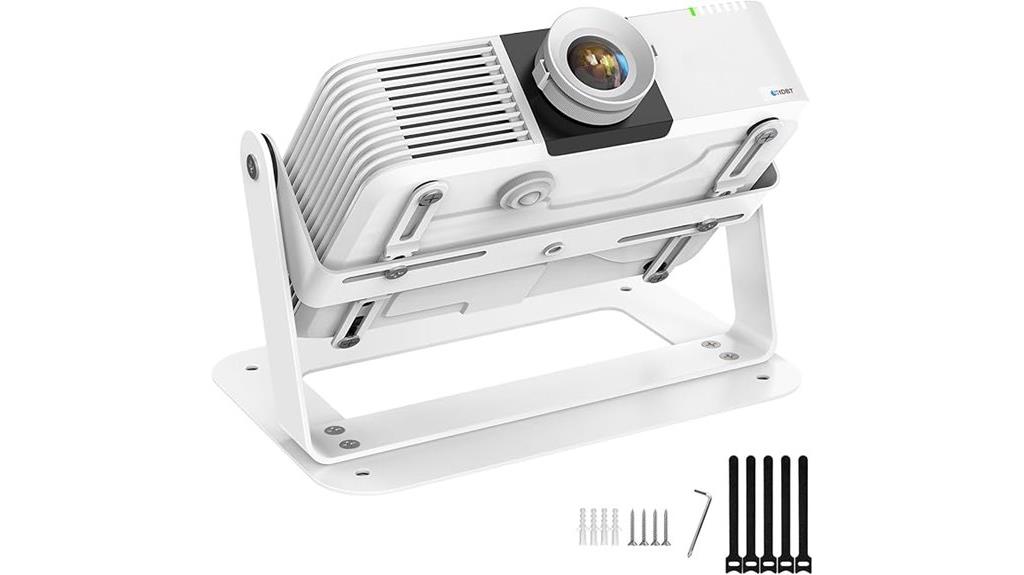 adjustable mount with cable ties