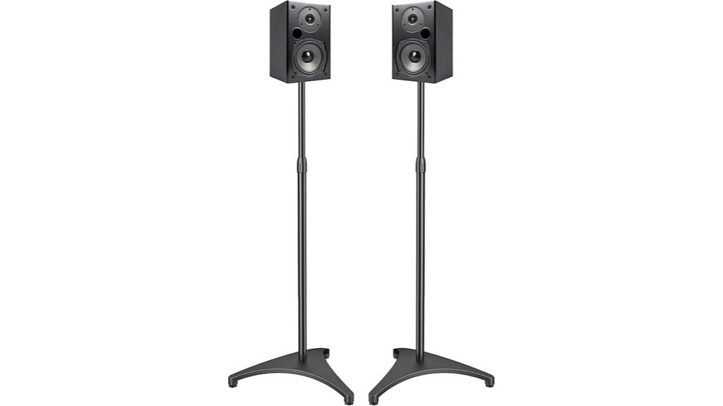 adjustable pair speaker stands
