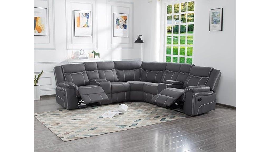 adjustable sectional with storage