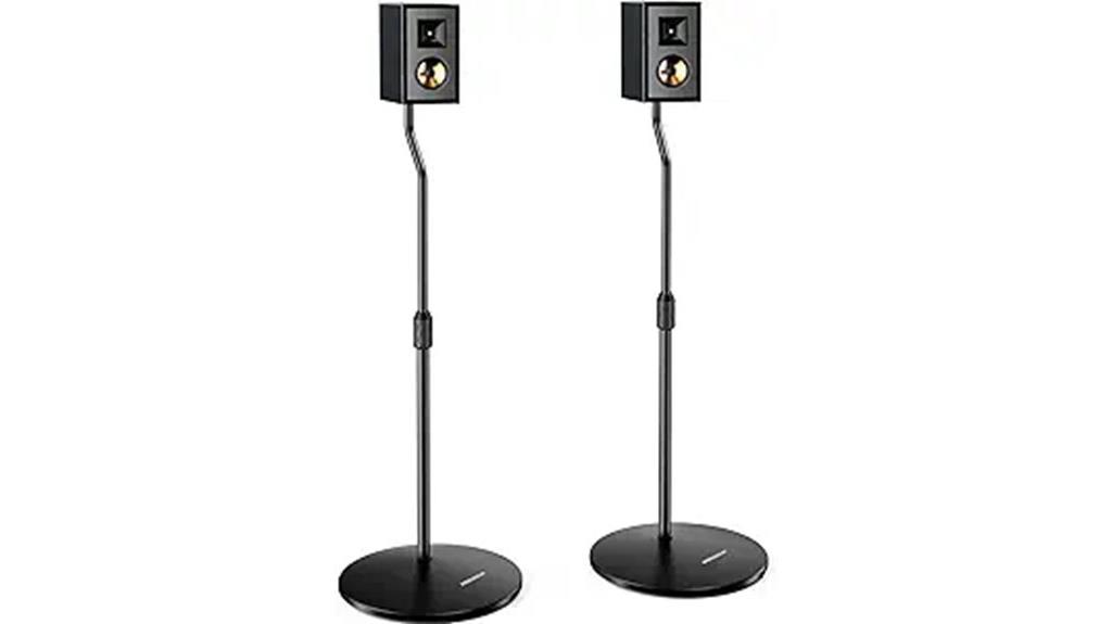 adjustable stereo speaker stands