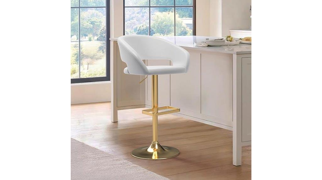adjustable swivel arm stool