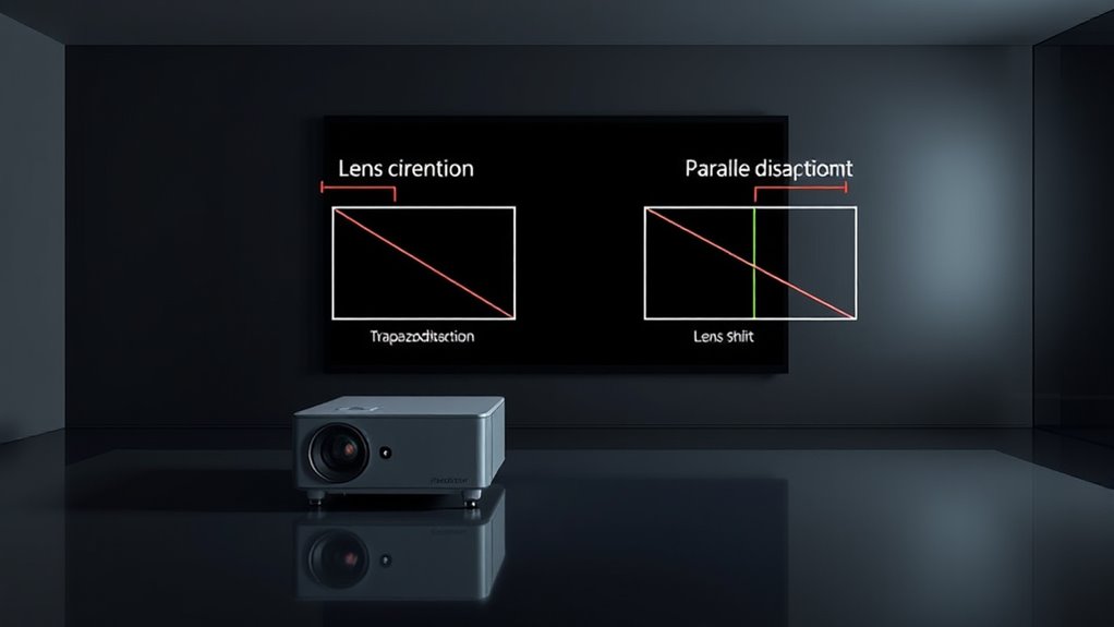adjusting projector image shape