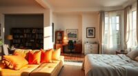 adjusting room lighting conditions