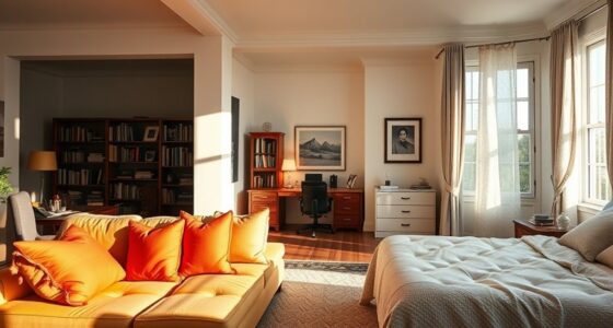adjusting room lighting conditions
