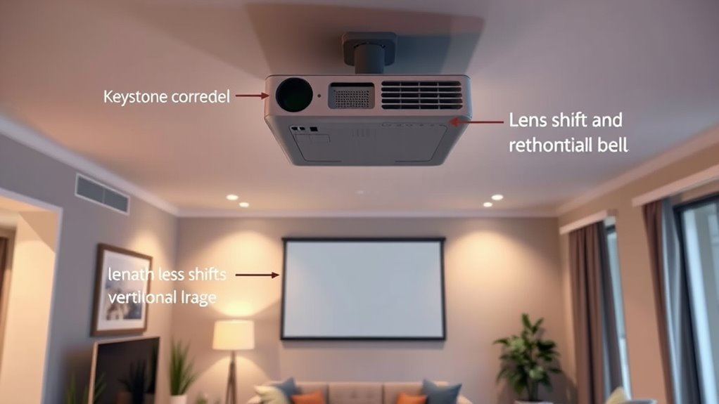 align and correct projection