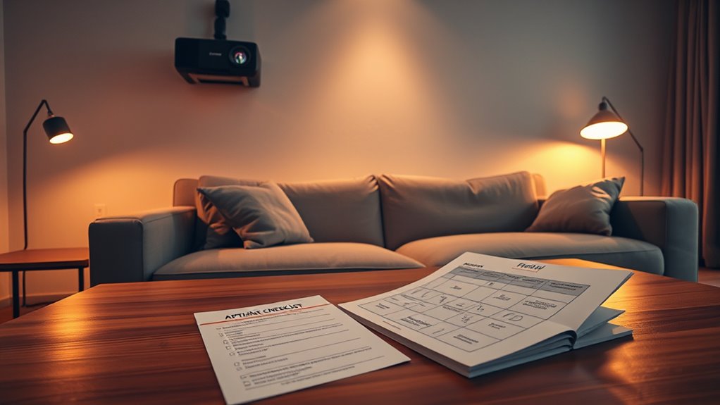 apartment short throw calculations