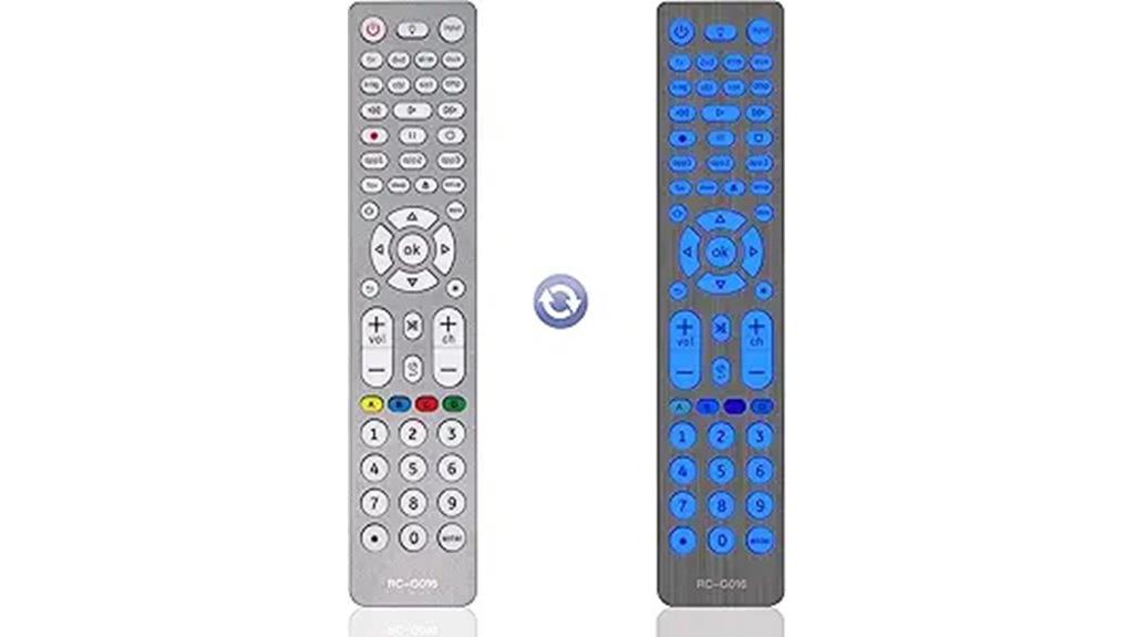 backlit universal remote