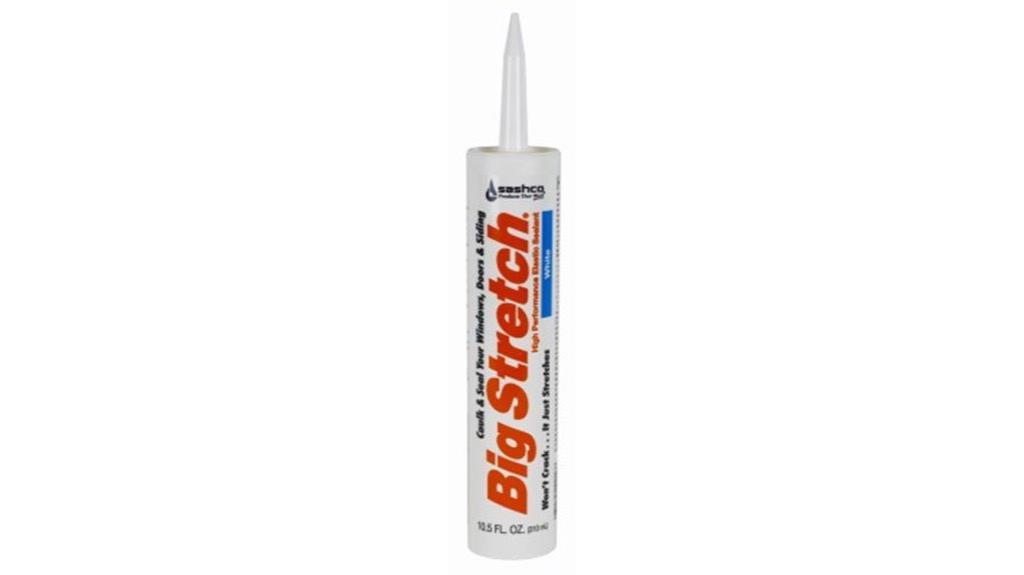 big stretch white caulk