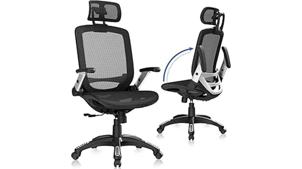 big tall black chair