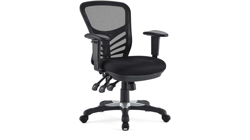 black mesh ergonomic office chair