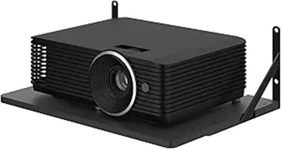 black mini projector mount