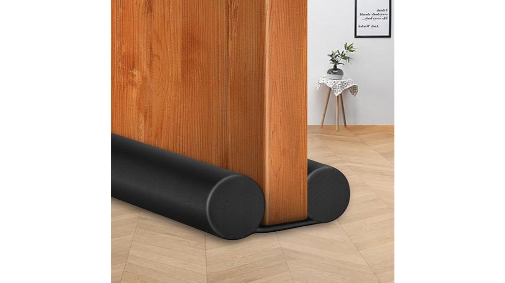 black under door draft blocker