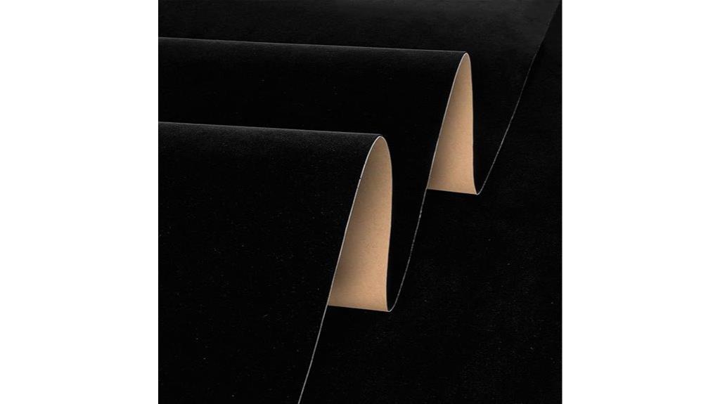 black velvet wall covering