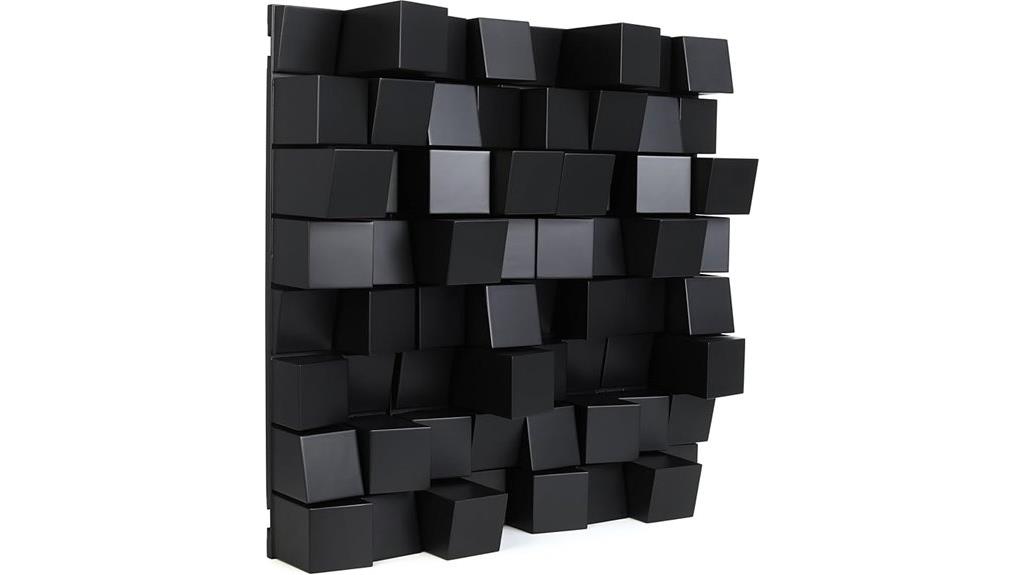 black wood sound diffuser