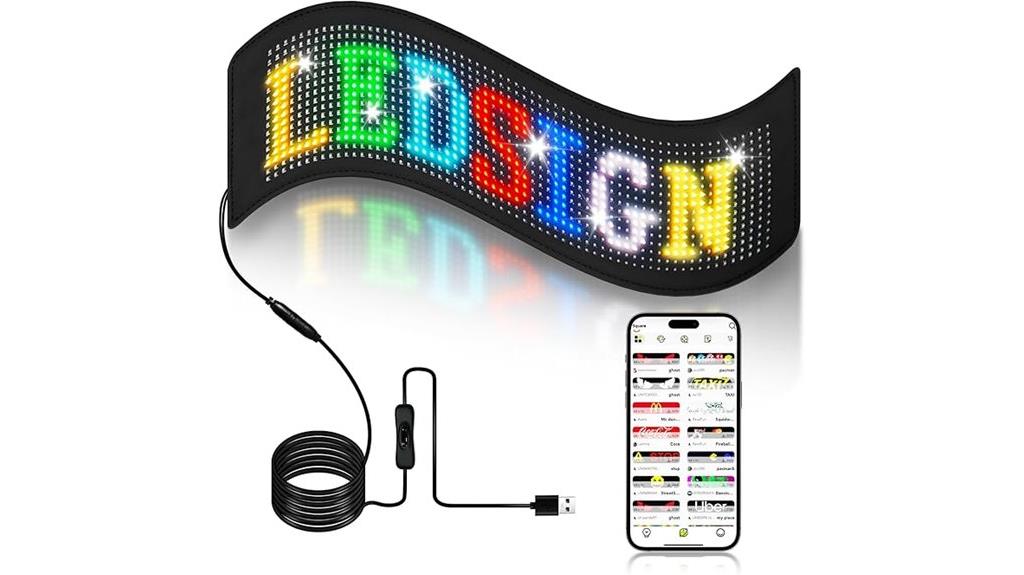 bluetooth controlled led display