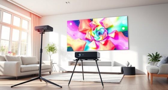 bright room projector stands