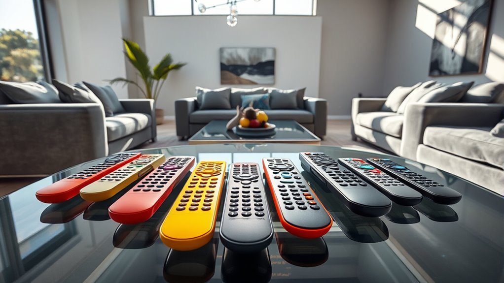 bright room remote controls