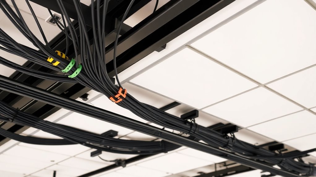 ceiling cable management compliance