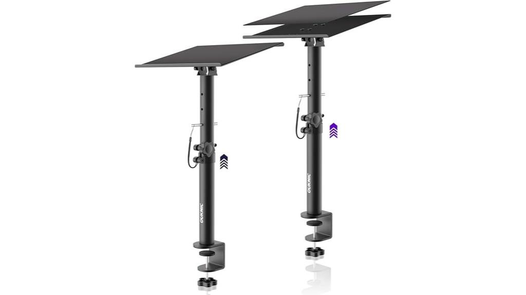 clamp on desktop speaker stands