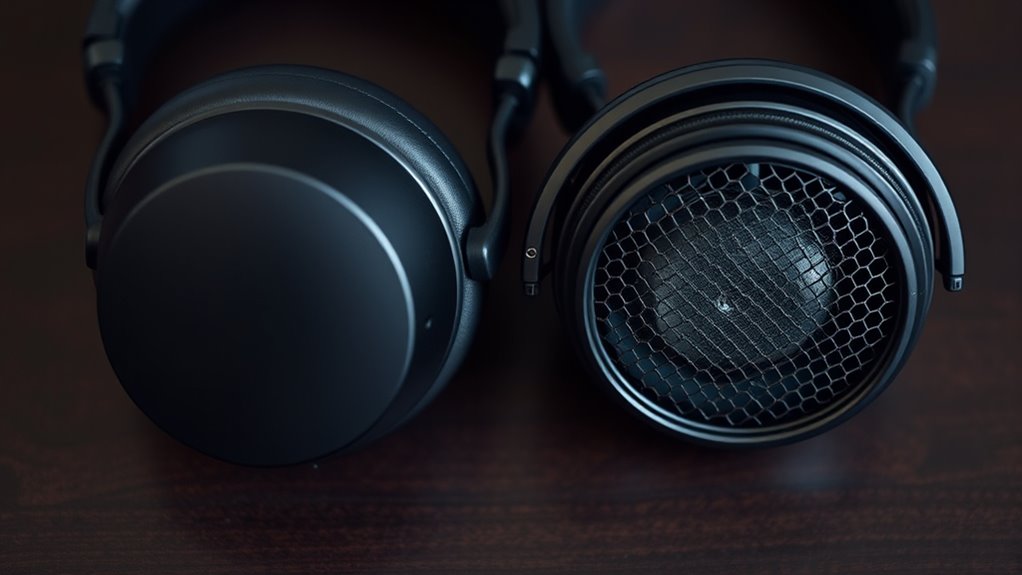 closed vs open headphones