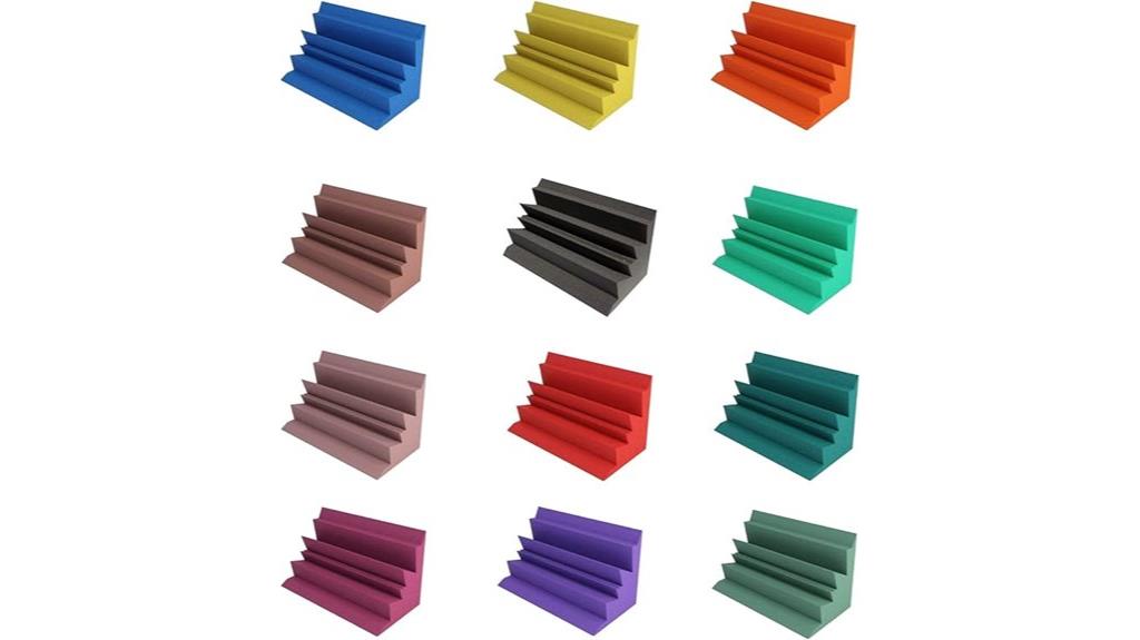 colorful foam bass traps