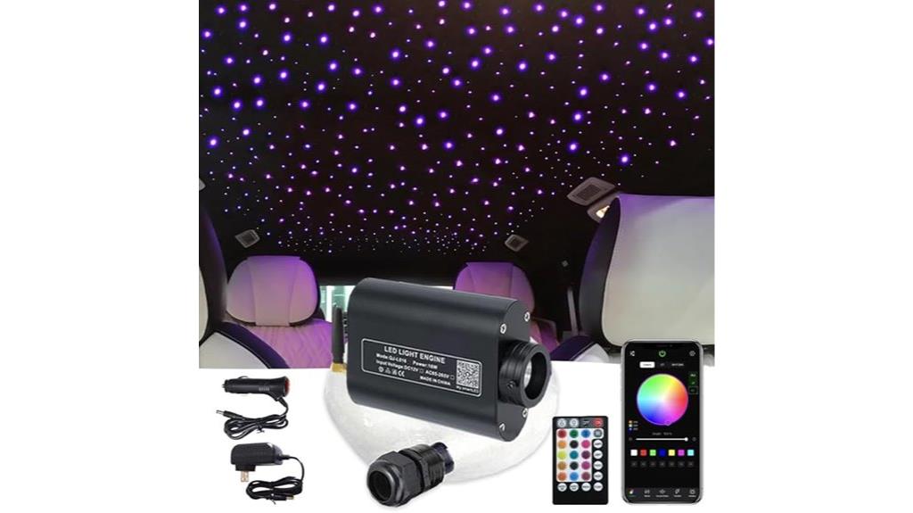 colorful led fiber optic ceiling