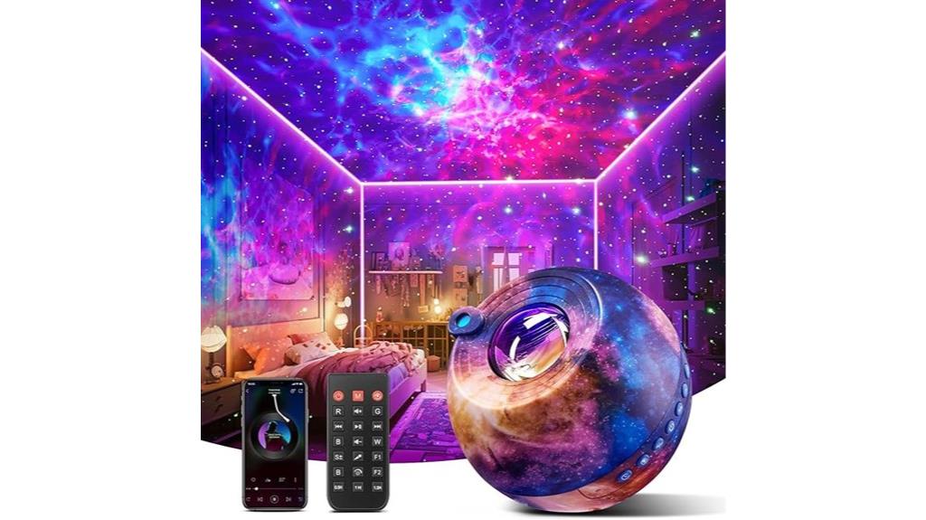 colorful star ceiling projector