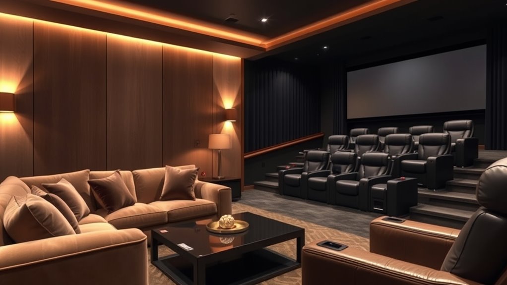 comfortable seating for entertainment