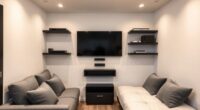 compact apartment home theater