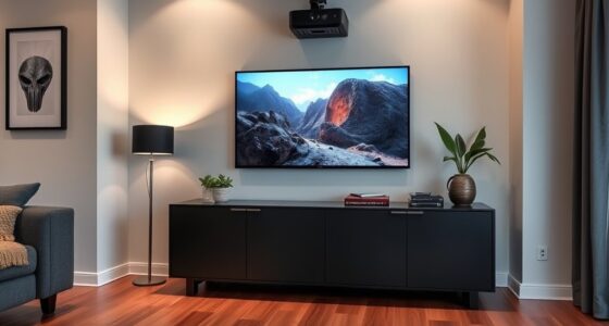 compact projector cabinet options