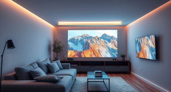 compact space projector setup