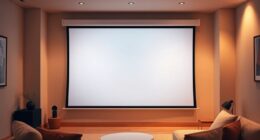 compact white projector screens