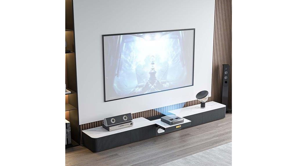 contemporary tv stand storage
