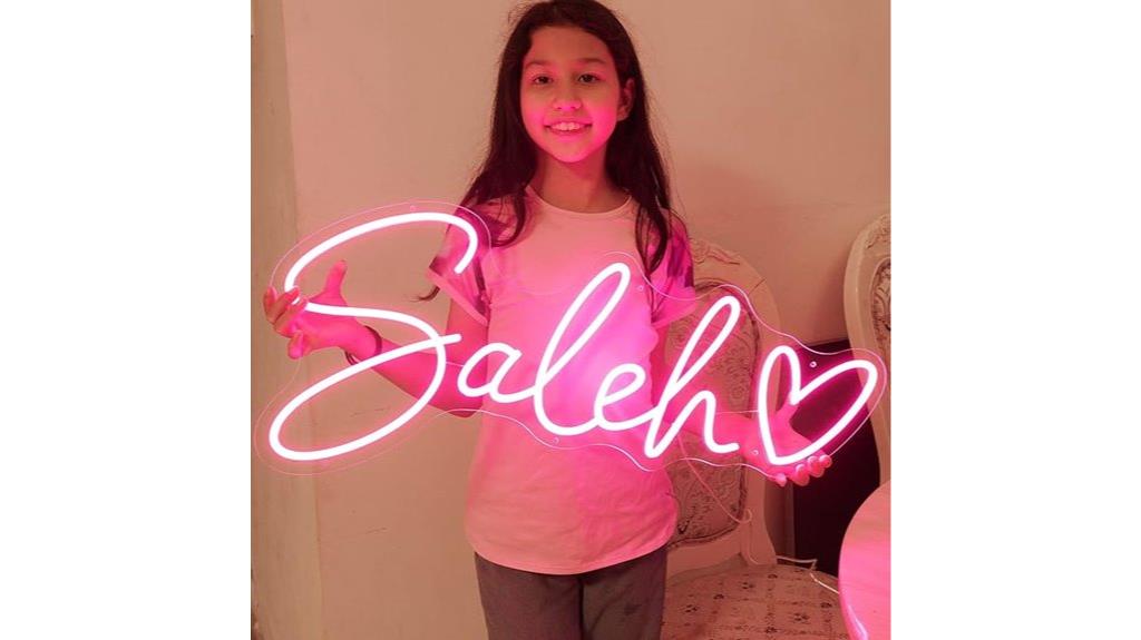 custom neon event sign