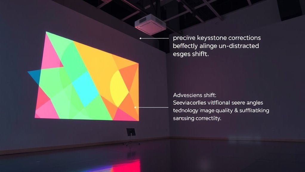 digital keystone correction preserves image quality