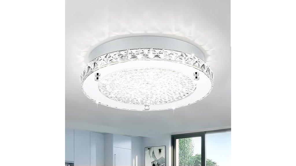 dimmable crystal led fixture