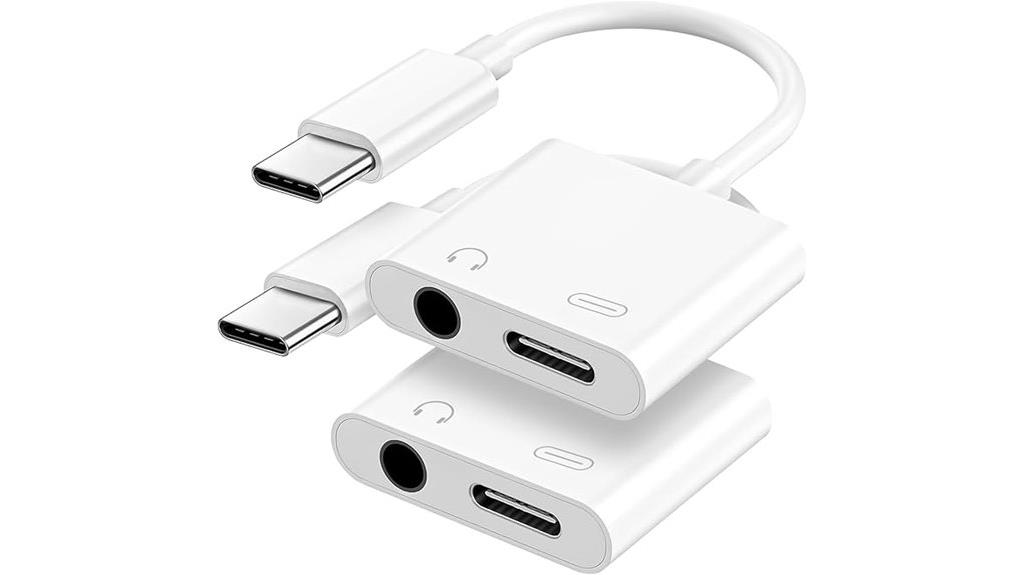 dual usb c audio adapter
