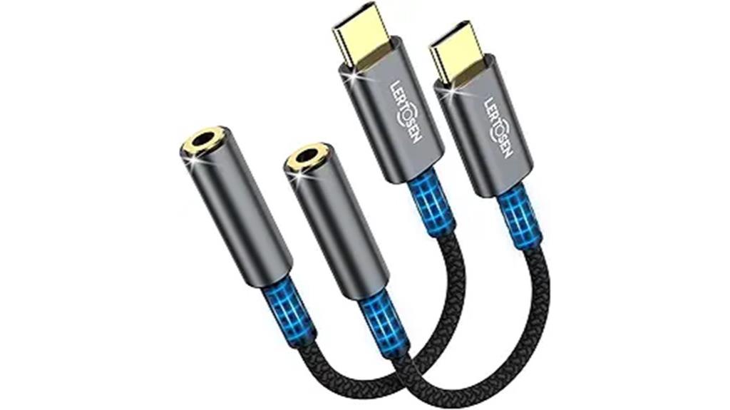 dual usb c headphone adapters