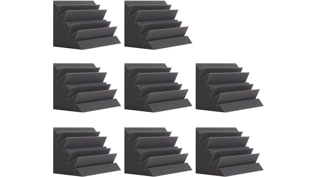 eight foam bass traps
