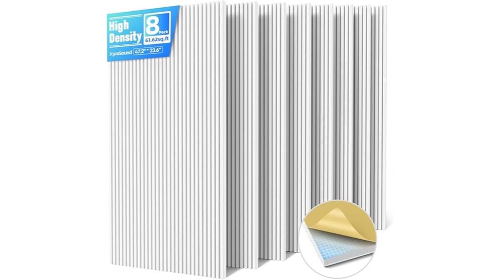 eight panel sound absorption