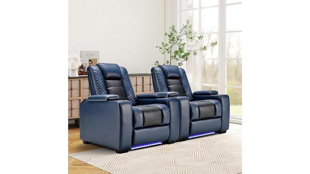 electric recliner seating pair