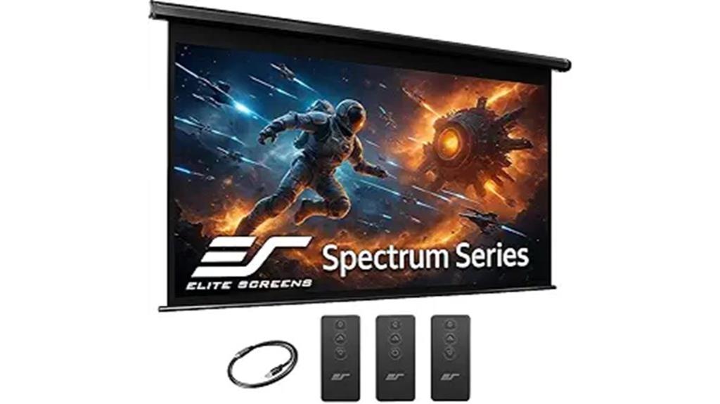 elite 150 inch projector screen