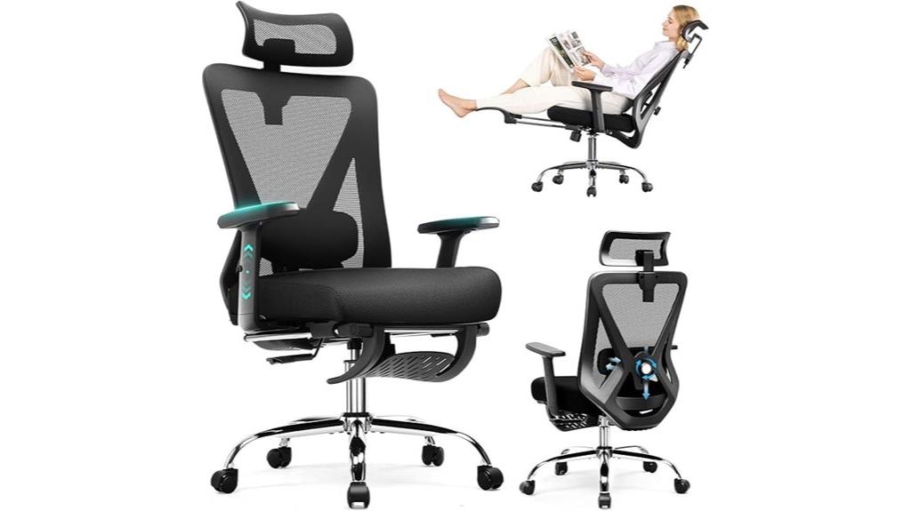 ergonomic lumbar footrest