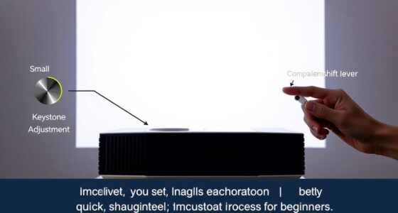 fast keystone lens adjustment